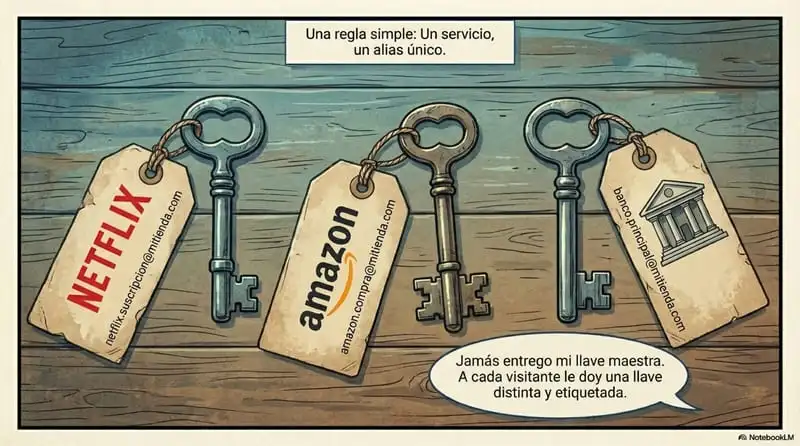 Usa alias de correo para mejorar la seguridad de tu información